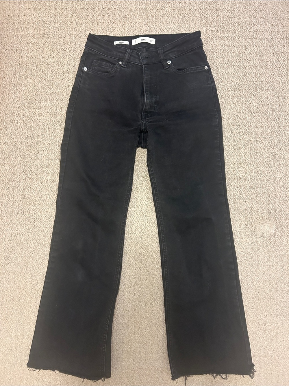 Mango Black Sienna Denim Jeans